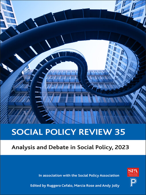 Title details for Social Policy Review 35 by Lois Peach - Available